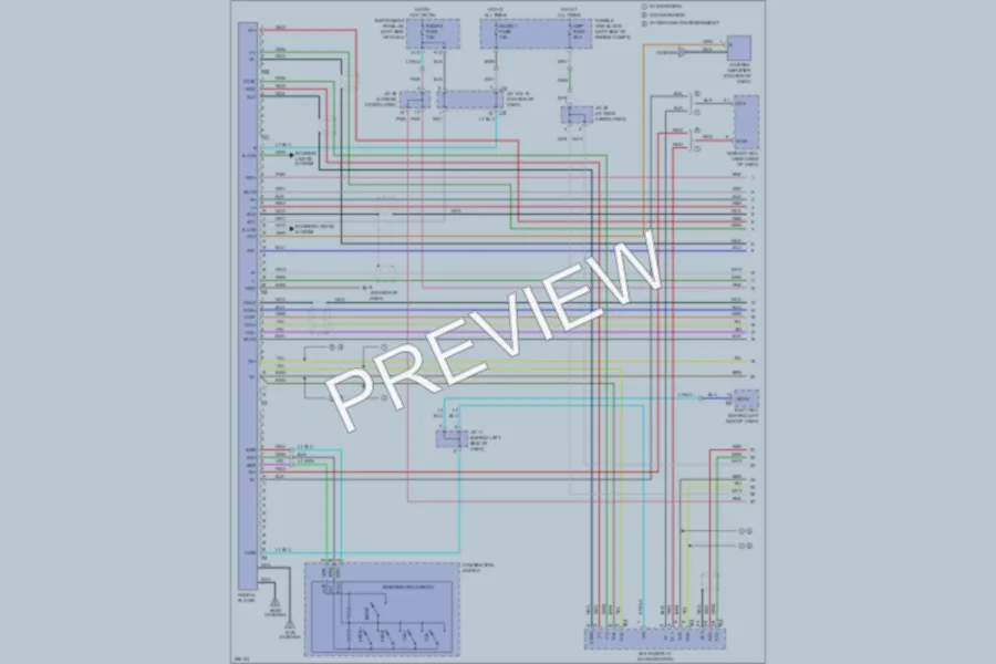 2008 Lexus RX400h Radio wiring diagram preview
