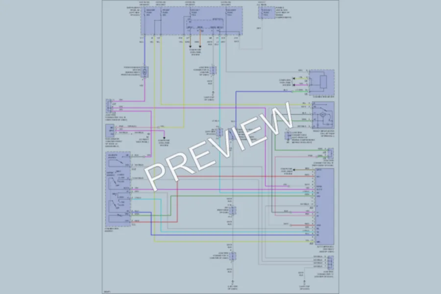 2008 Lexus RX400h Wiper Washer wiring diagram preview