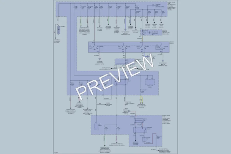 2008 Lexus SC430 Power Distribution wiring diagram preview