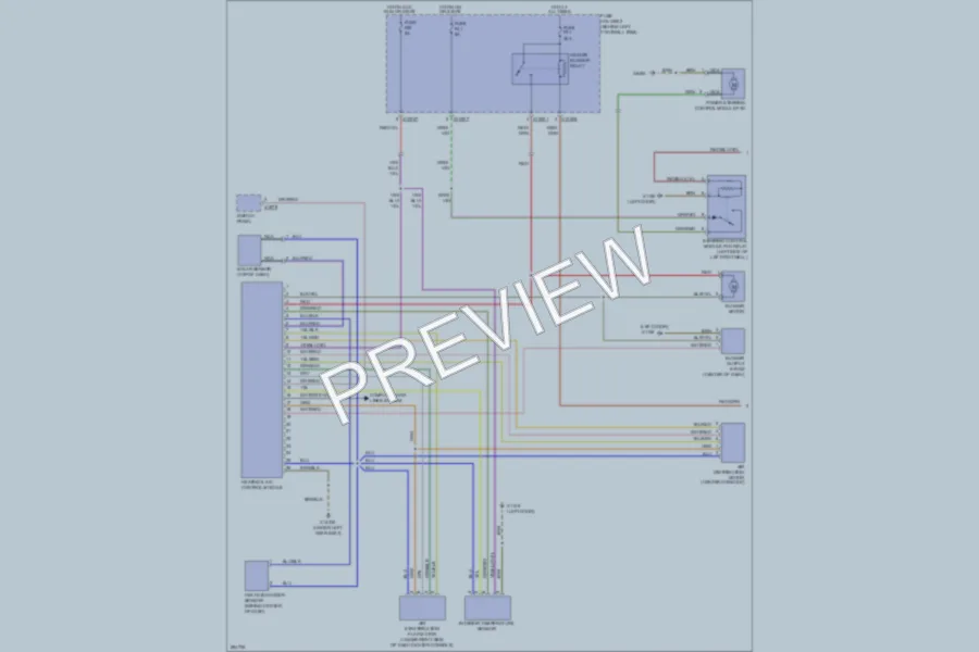 2008 MINI Cooper Air Conditioning wiring diagram preview