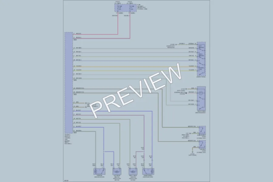 2008 MINI Cooper Power Windows wiring diagram preview