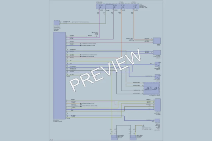 2008 MINI CooperClubman Instrument Cluster wiring diagram preview