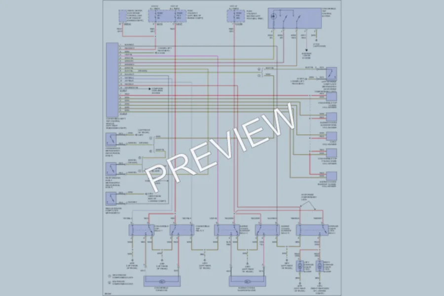 2008 MINI CooperClubman Power Top Sunroof wiring diagram preview