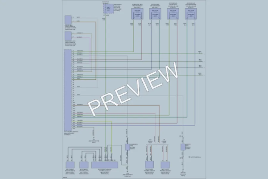 2008 Mazda 3 Supplemental Restraints wiring diagram preview