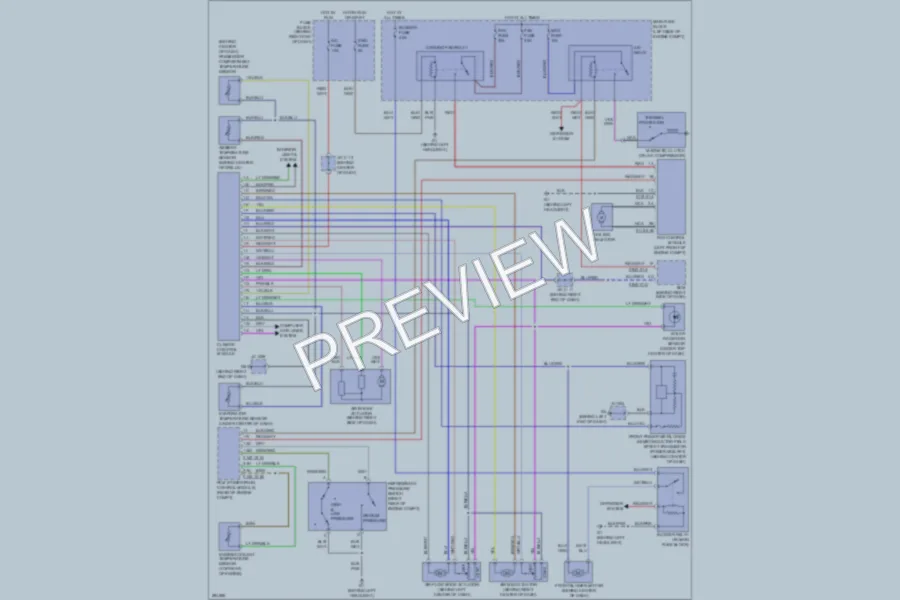 2008 Mazda 5 Air Conditioning wiring diagram preview