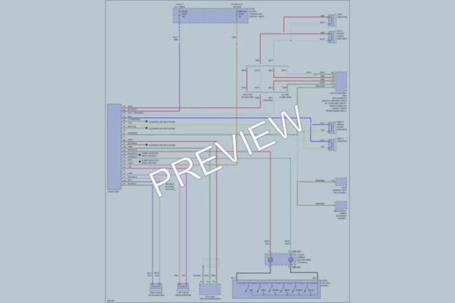 2008 Mazda 6 Radio wiring diagram preview