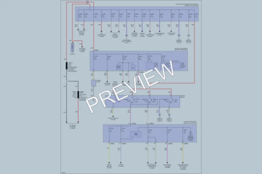 2008 Mazda B2300 Power Distribution wiring diagram preview