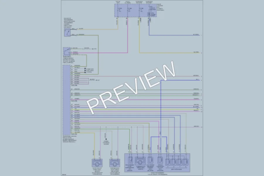 2008 Mazda B2300 Transmission wiring diagram preview