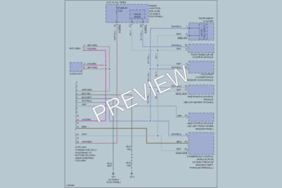 2008 Mazda B4000 Computer Data Lines wiring diagram preview