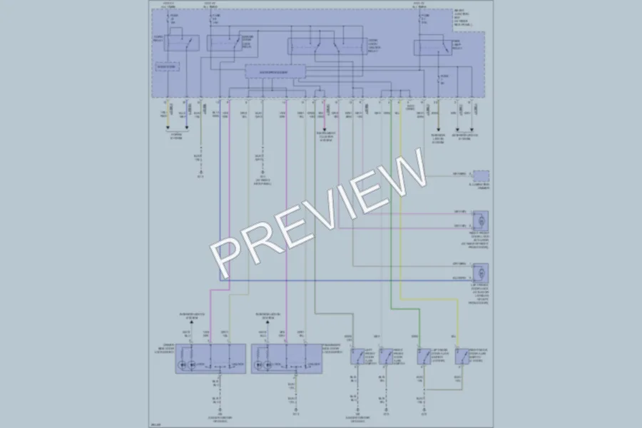 2008 Mazda B4000 Power Door Locks wiring diagram preview