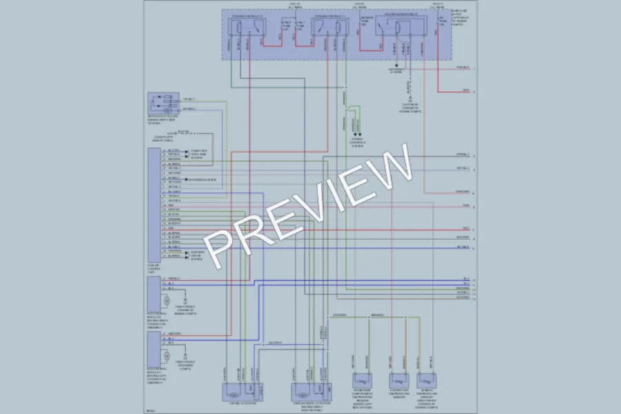 2008 Mazda CX7 Air Conditioning wiring diagram preview