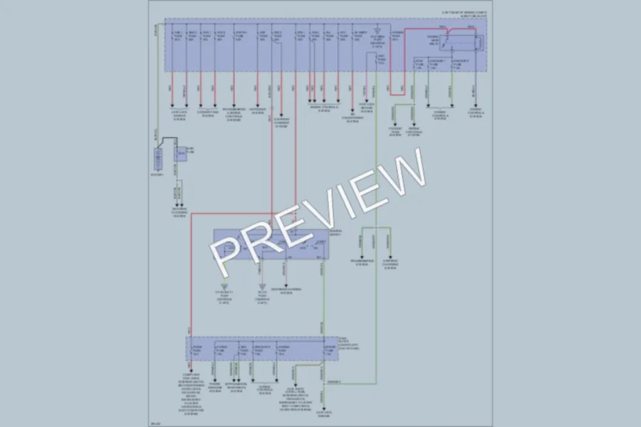 2008 Mazda CX7 Power Distribution wiring diagram preview