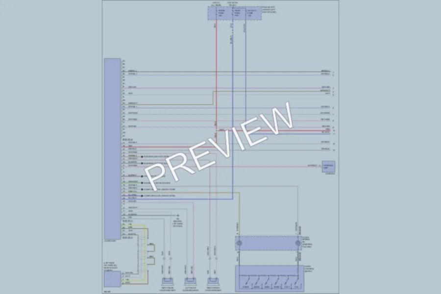2008 Mazda CX7 Radio wiring diagram preview