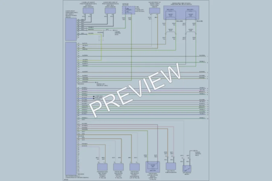2008 Mazda CX7 Supplemental Restraints wiring diagram preview