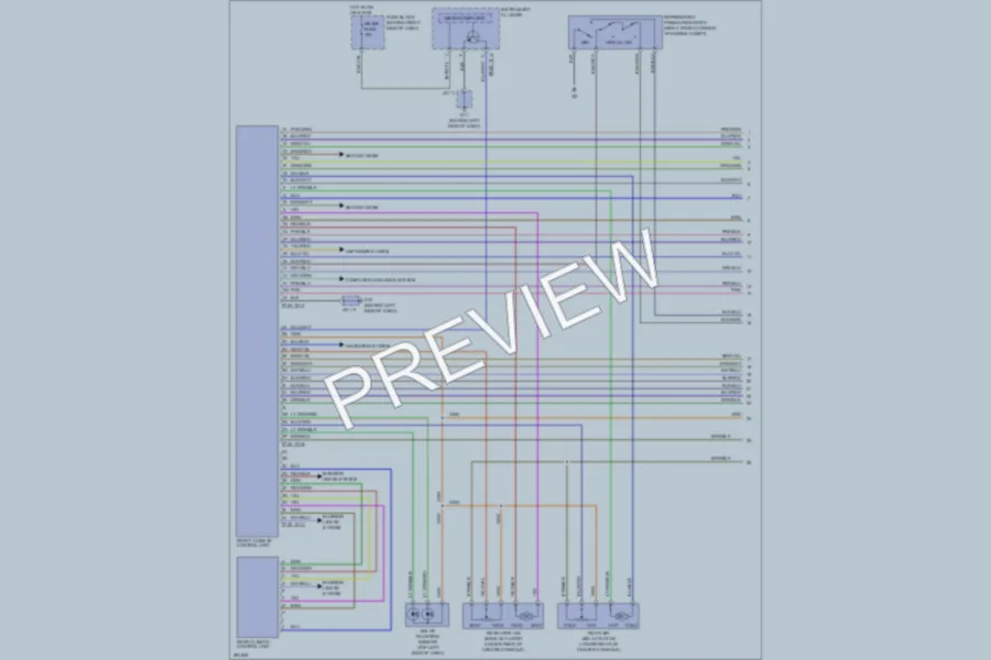 2008 Mazda CX9 Air Conditioning wiring diagram preview