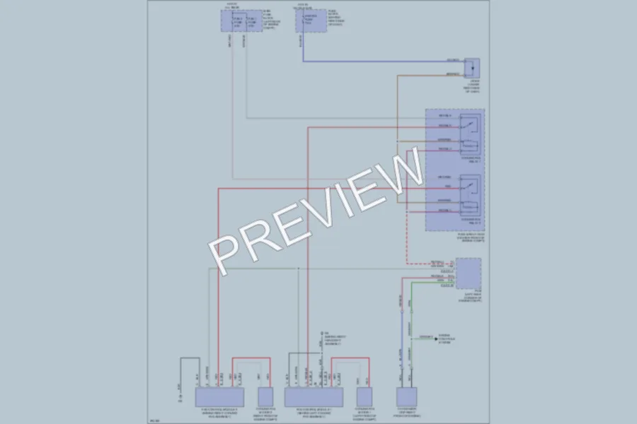 2008 Mazda CX9 Cooling Fan wiring diagram preview