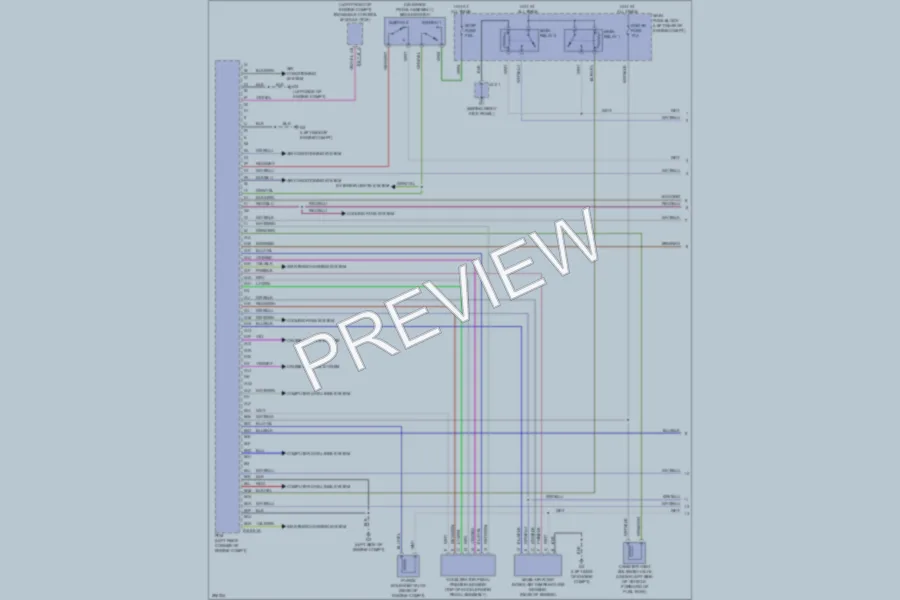 2008 Mazda CX9 Engine Performance wiring diagram preview