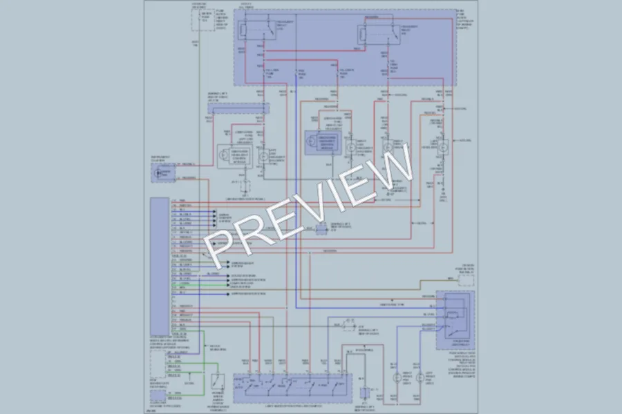 2008 Mazda CX9 Headlights wiring diagram preview