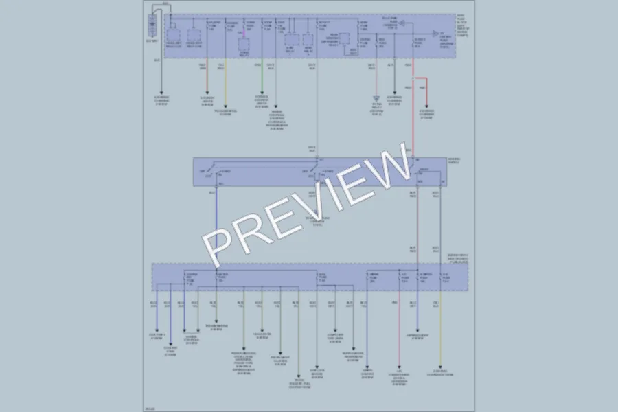 2008 Mazda CX9 Power Distribution wiring diagram preview
