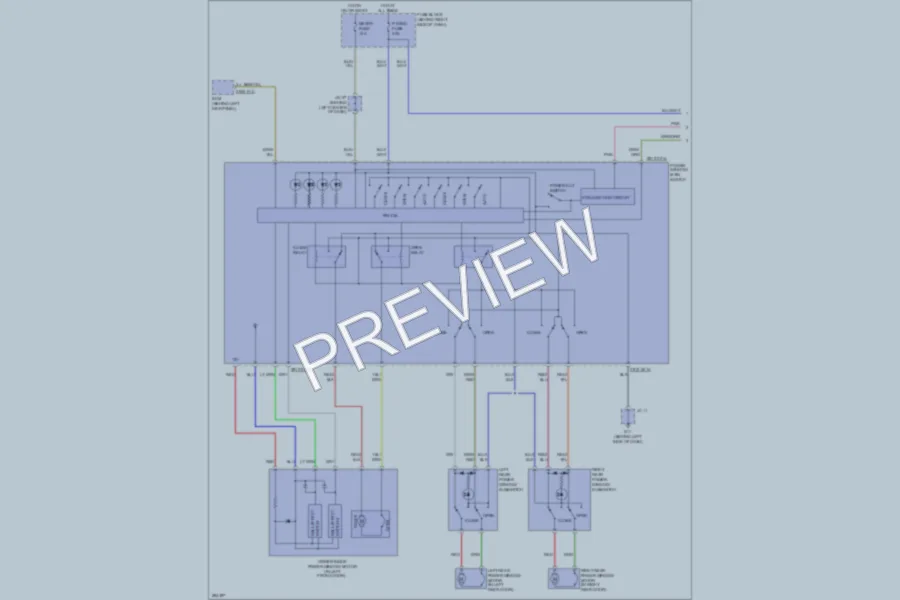 2008 Mazda CX9 Power Windows wiring diagram preview