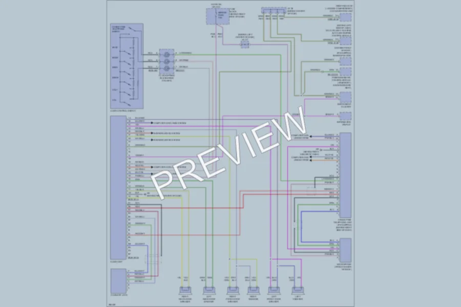 2008 Mazda CX9 Radio wiring diagram preview