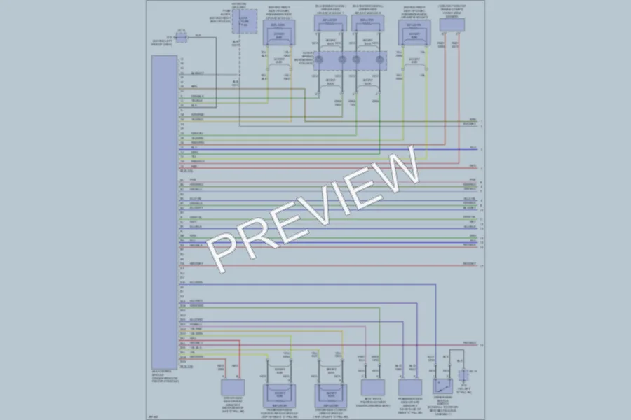 2008 Mazda CX9 Supplemental Restraints wiring diagram preview