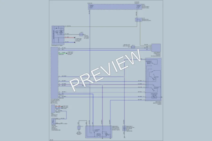 2008 Mazda CX9 Wiper Washer wiring diagram preview