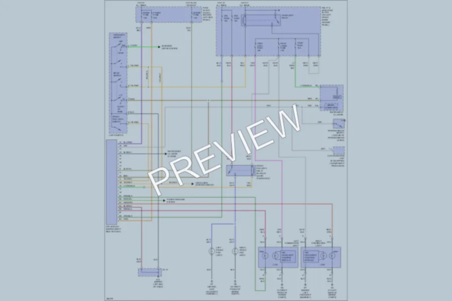 2008 Mazda RX8 Headlights wiring diagram preview
