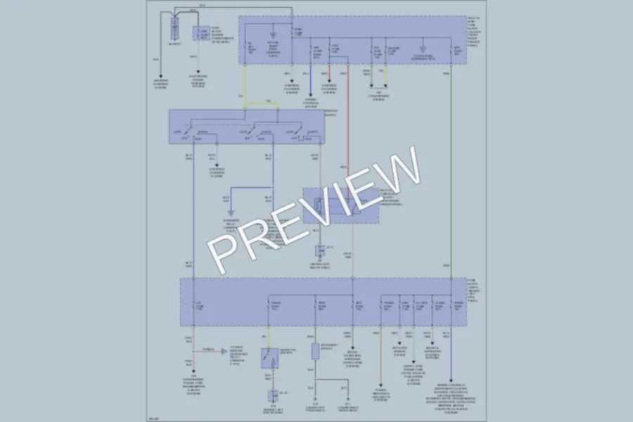 2008 Mazda RX8 Power Distribution wiring diagram preview