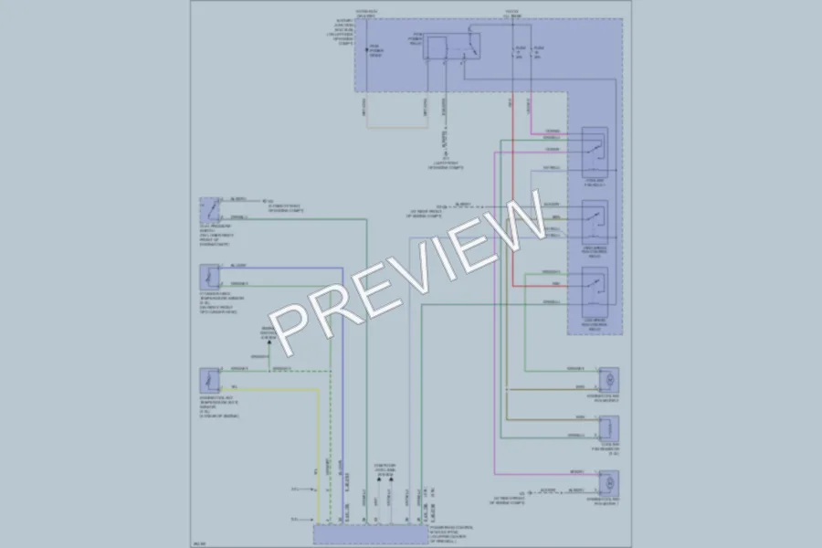 2008 Mazda Tribute Cooling Fan wiring diagram preview