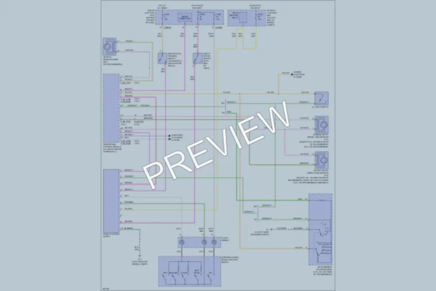 2008 Mazda TributeHybrid Cruise Control wiring diagram preview