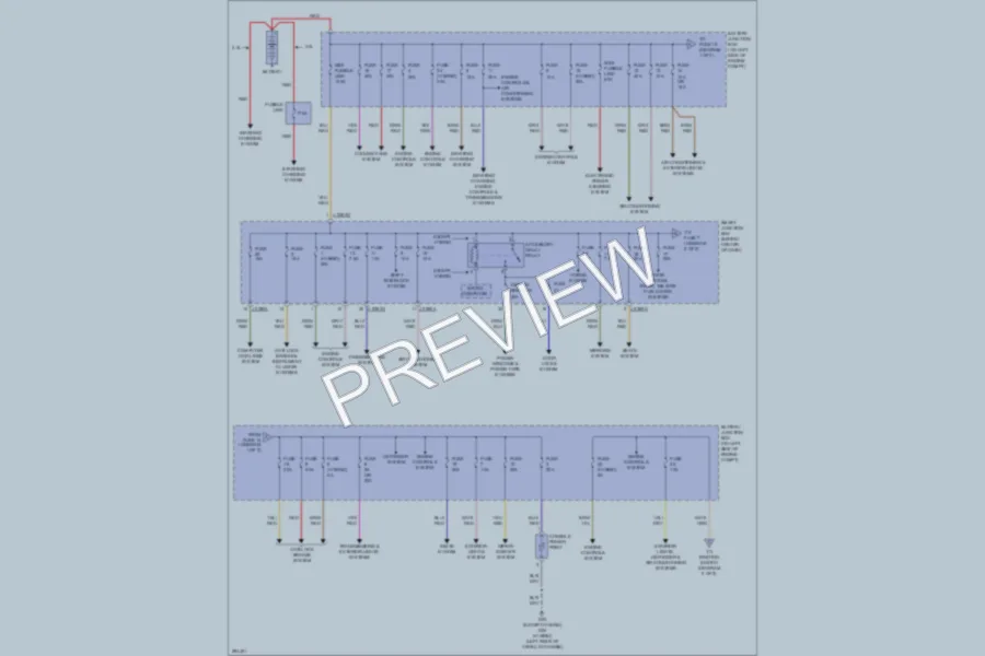 2008 Mazda TributeHybrid Power Distribution wiring diagram preview
