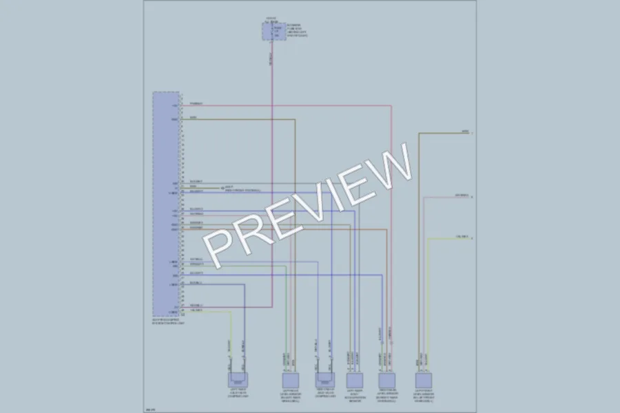 2008 MercedesBenz C300 Electronic Suspension wiring diagram preview
