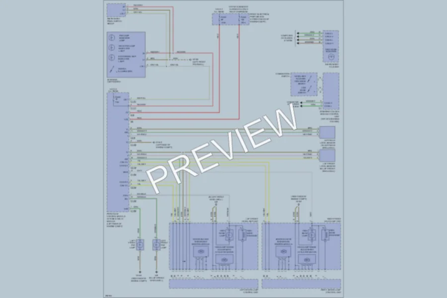 2008 MercedesBenz C300 Headlights wiring diagram preview
