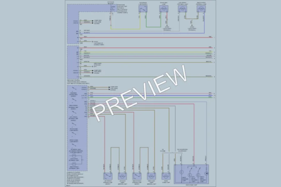 2008 MercedesBenz C300 Interior Lights wiring diagram preview