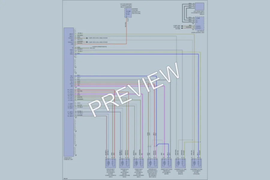 2008 MercedesBenz C300 Memory Systems wiring diagram preview