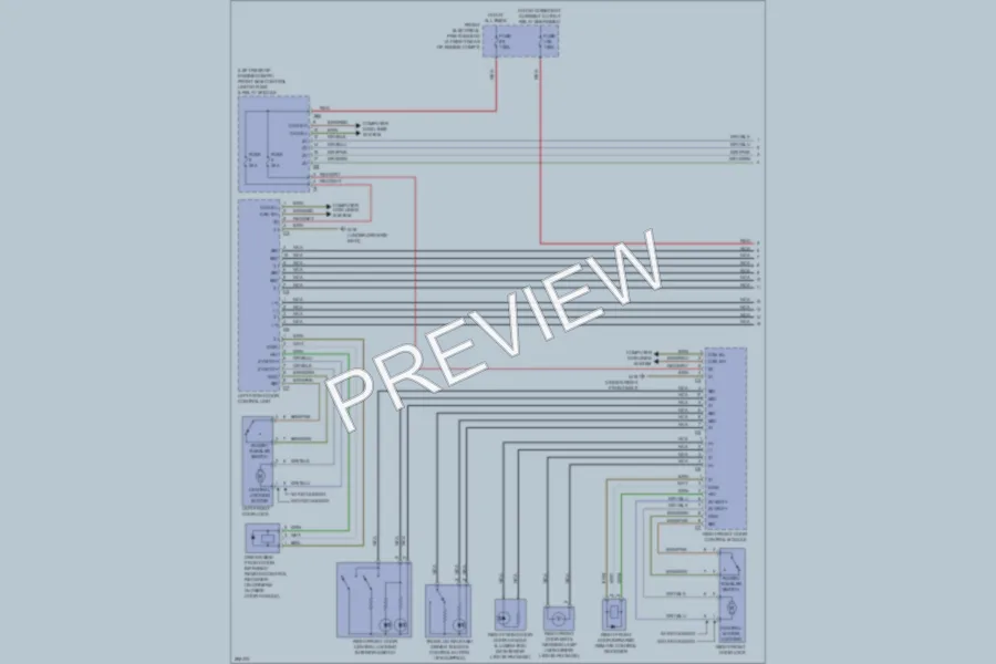 2008 MercedesBenz C300 Power Door Locks wiring diagram preview
