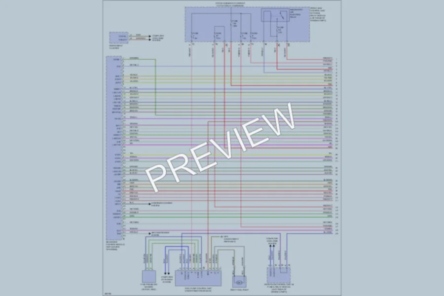2008 MercedesBenz C350 Engine Performance wiring diagram preview