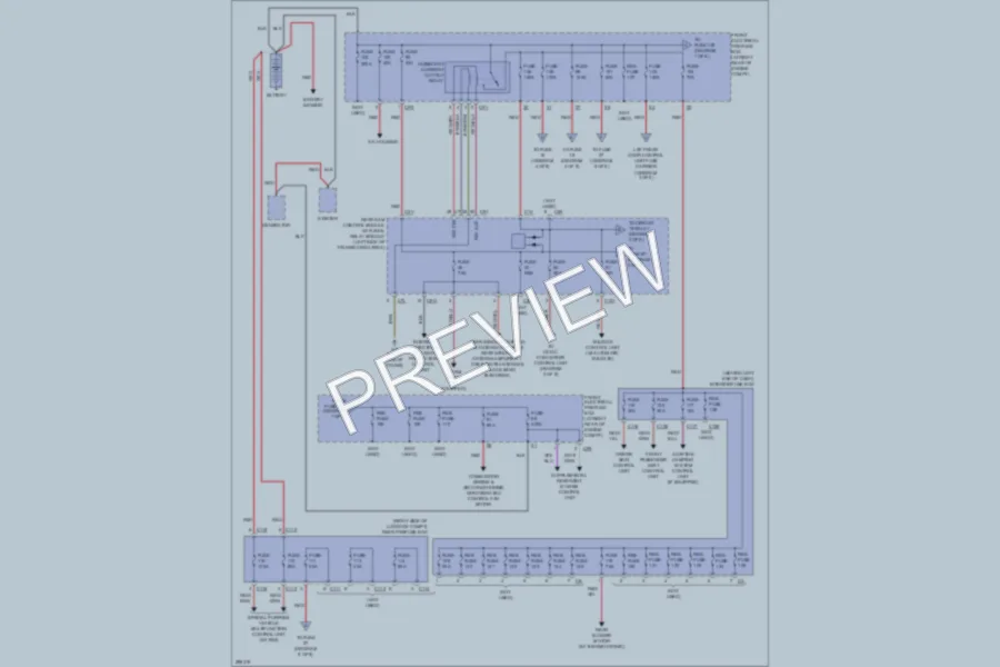 2008 MercedesBenz C350 Power Distribution wiring diagram preview
