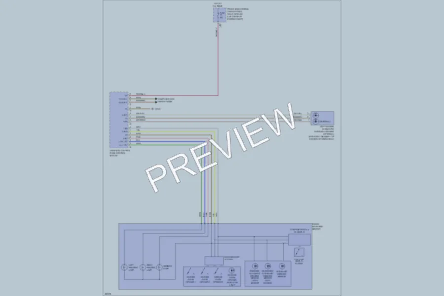 2008 MercedesBenz C350 Power Mirrors wiring diagram preview