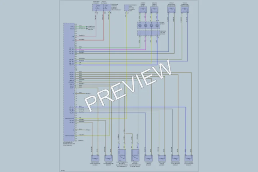 2008 MercedesBenz C350 Supplemental Restraints wiring diagram preview