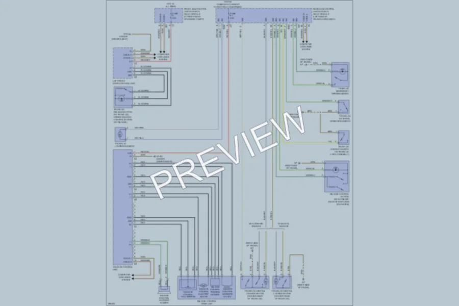 2008 MercedesBenz C350 Trunk Tailgate Fuel Door wiring diagram preview