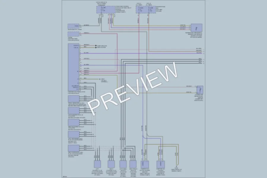 2008 MercedesBenz CLK350 Air Conditioning wiring diagram preview