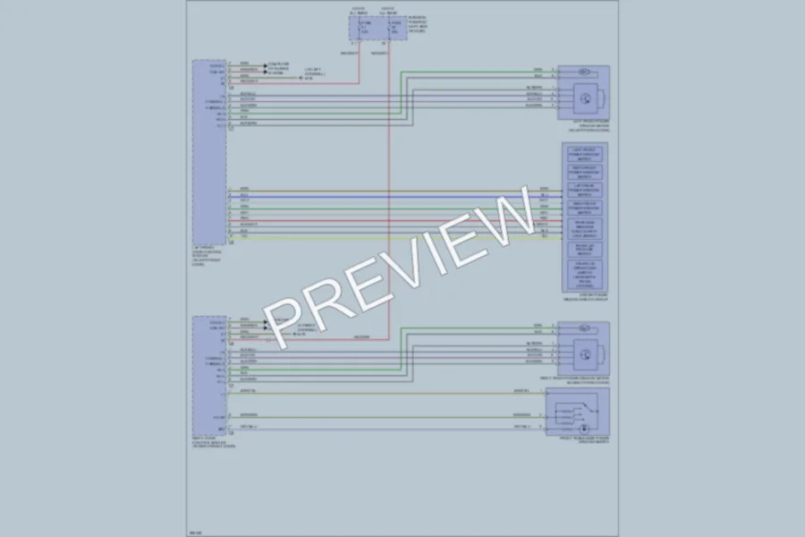 2008 MercedesBenz CLK350 Power Windows wiring diagram preview