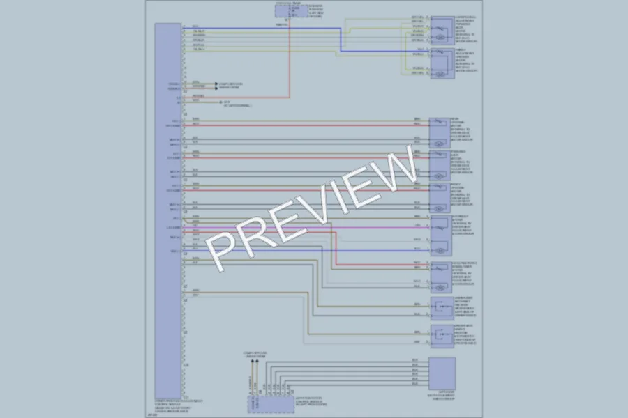 2008 MercedesBenz CLK550 Memory Systems wiring diagram preview