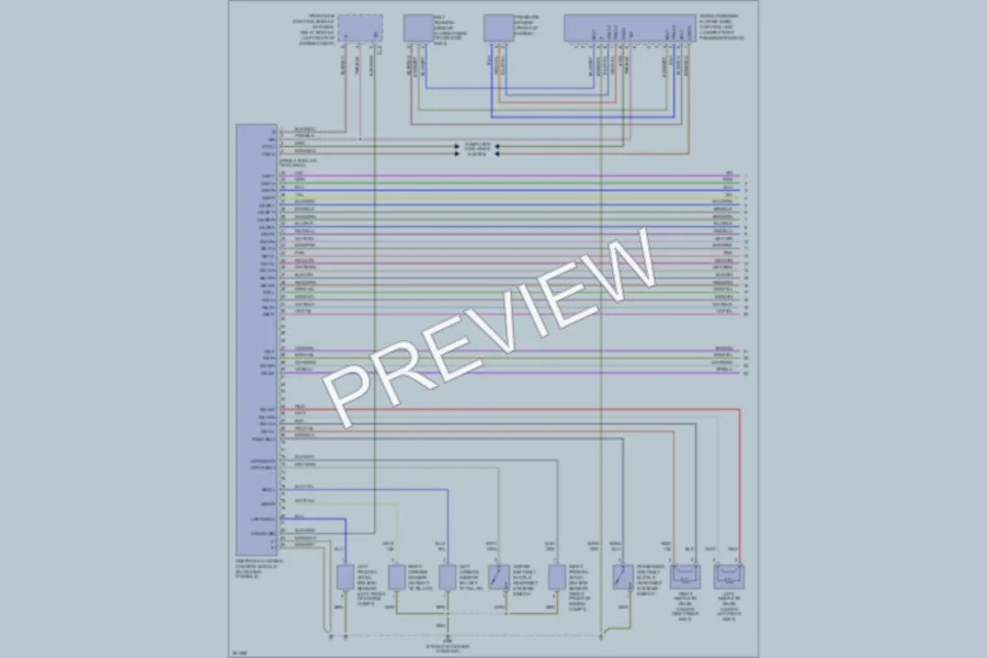 2008 MercedesBenz CLK550 Supplemental Restraints wiring diagram preview