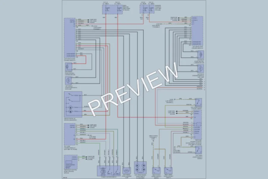 2008 MercedesBenz CLS550 Power Door Locks wiring diagram preview