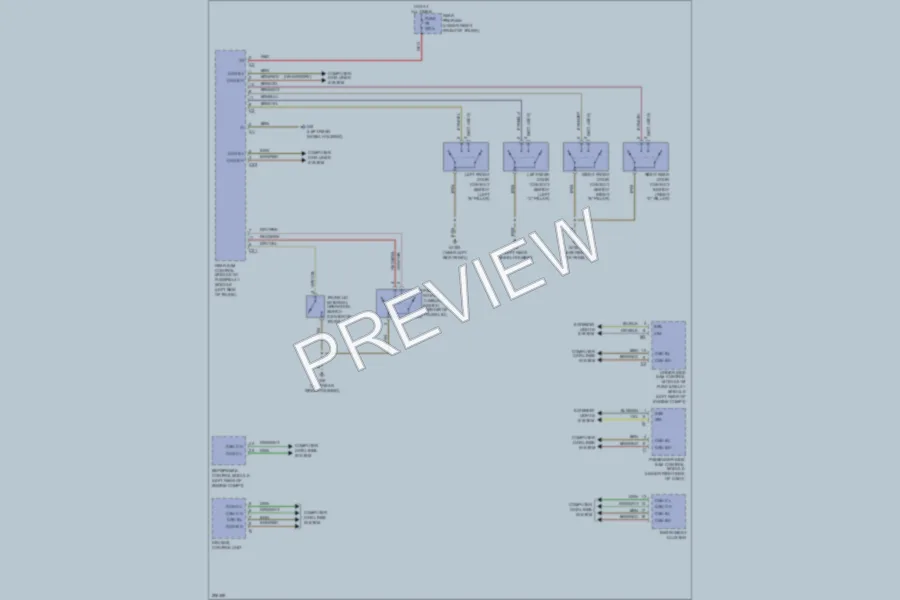 2008 MercedesBenz E350 Power Door Locks wiring diagram preview