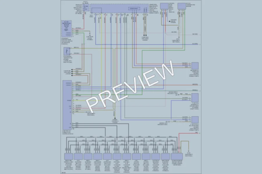 2008 MercedesBenz E550 Air Conditioning wiring diagram preview