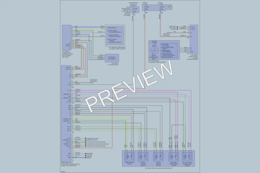 2008 MercedesBenz E550 Memory Systems wiring diagram preview